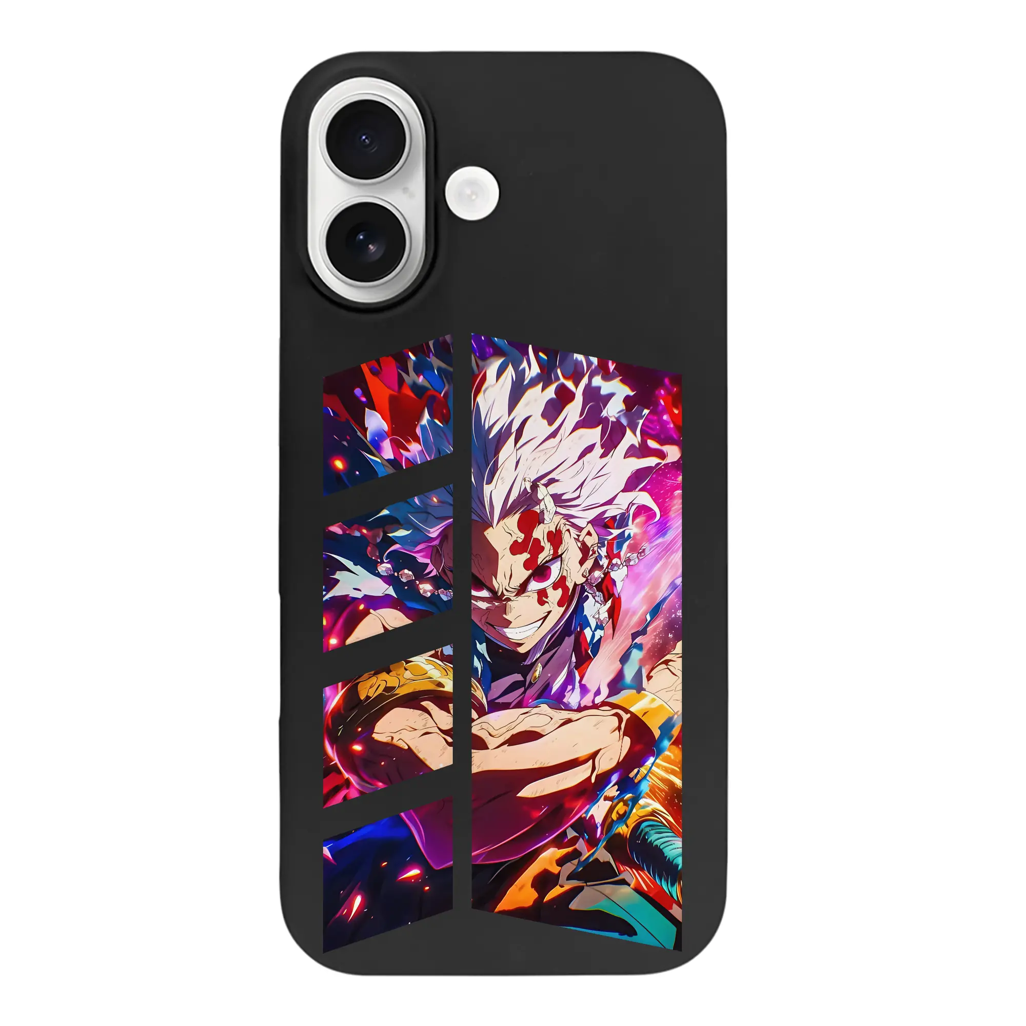 鬼滅の刃 グッズ,宇髄 天元 - iPhone 17 シリーズ シリコンケース 薄型 耐衝撃 指紋防止 ソフトタッチカバー 精密フィット 傷防止 保護ケース iPhone 17/17 Air/17 Pro/17 Pro Max 対応